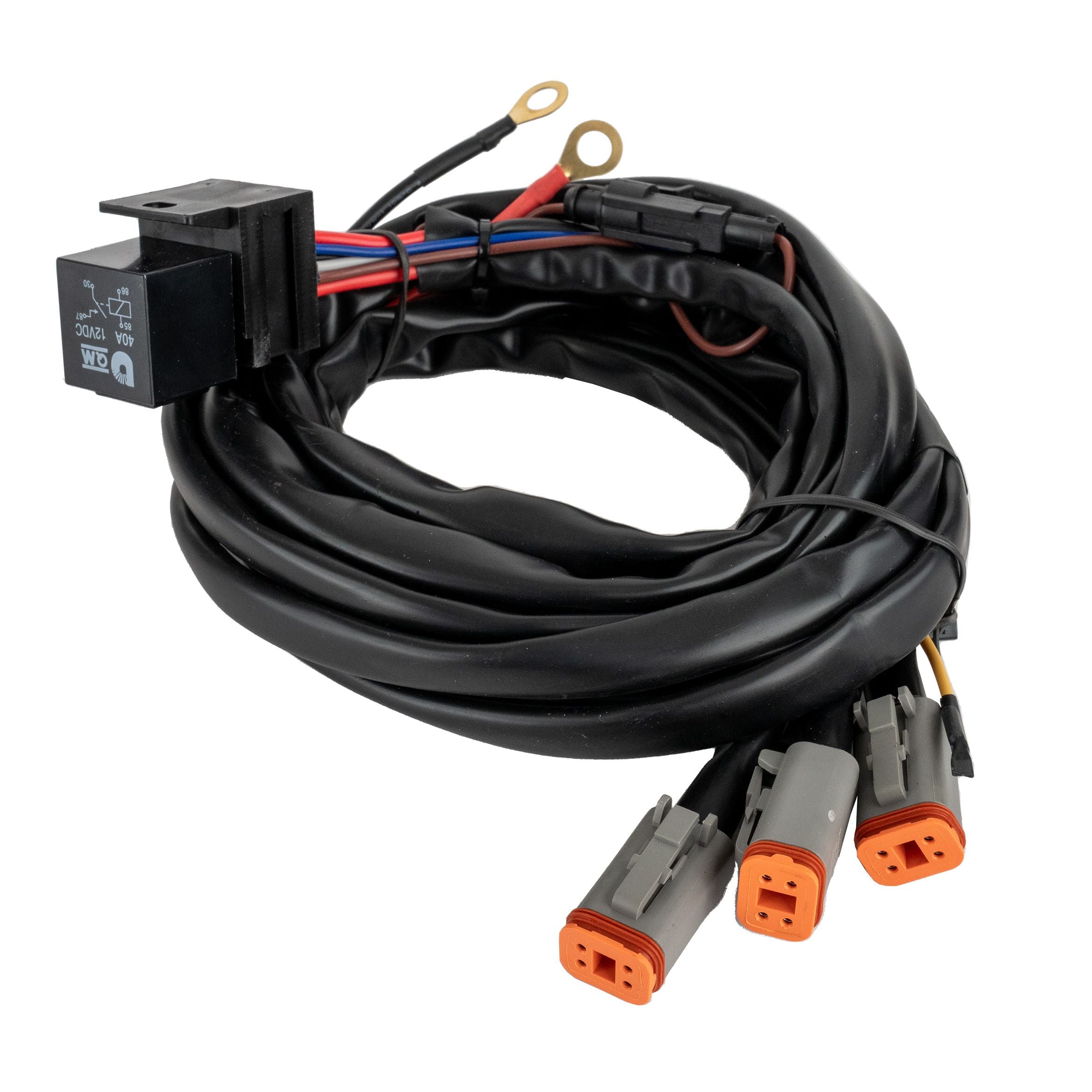 LEDSON DT-4 Kablage 12V med relä, 4-polig, 3st DT 300w/500w - ÖREBRO MC SERVICE